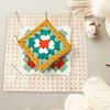Wooden Blocking Board Granny Square Crochet Board Crafting With 324 Small Holes Blocking Mat Blocking Board For Knitting Crochet