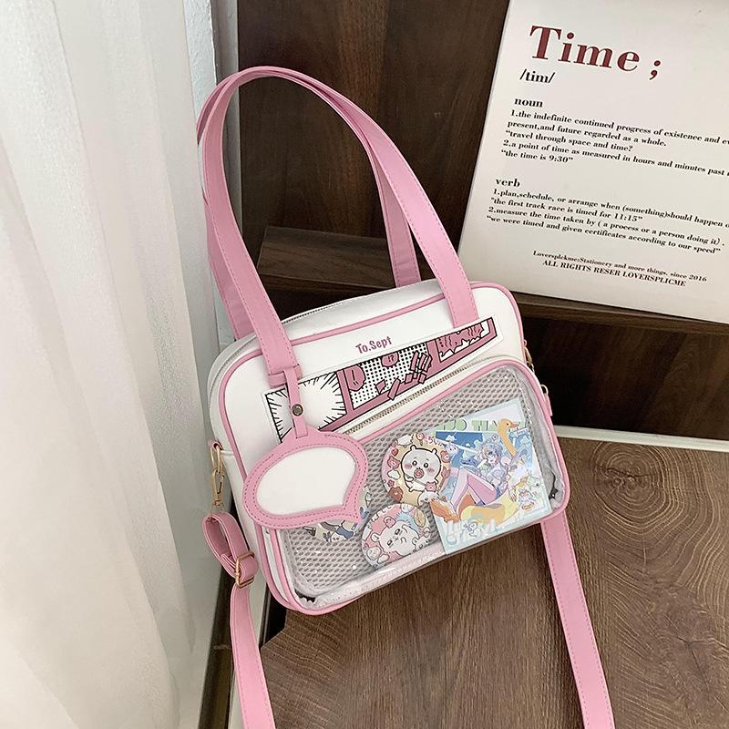 Small Food Intake Pain Bag, Casual Student Crossbody Uniform Bag, Girls' Second-dimensional Daily Diagonal Shoulder Handbag