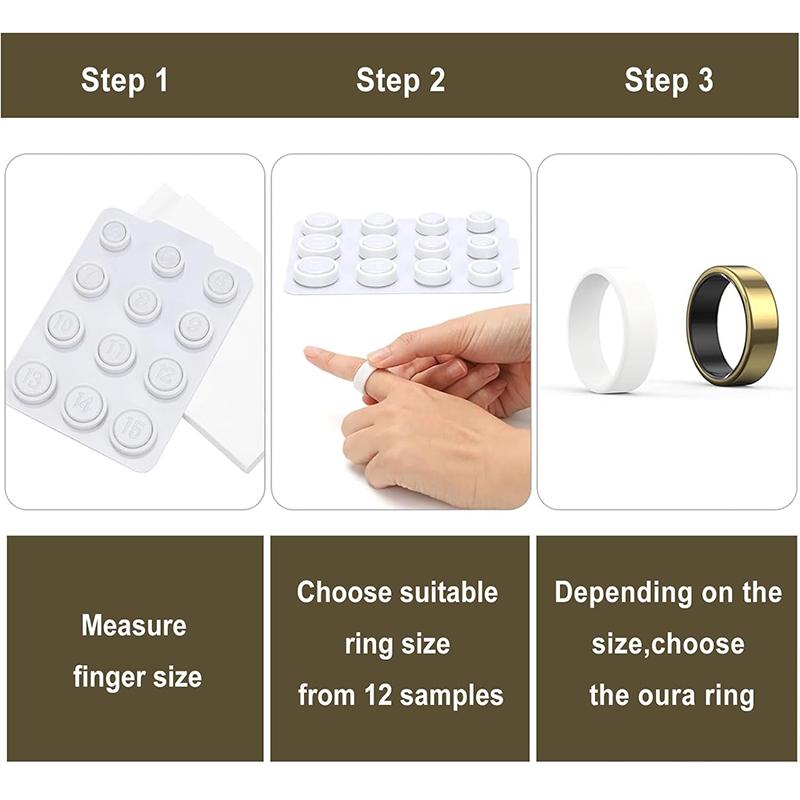 Kit di Misurazione Anelli Taglia 4 Strumento Professionale per Misurare le Dita Anello Intelligente Misura la Dimensione del Tuo Dito Prima di Acquistare una Misura di Anello da 4 a 15