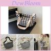 Stijlvolle Urban Chic Ruitpatroon Wolle Crossbody Tas Voor Dames In Zwart Of Wit