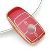 2 Buttons Tpu Car Key Case For Mercedes Benz A C E S G Class Glc Cle Cla W177 W205 W213 W222 X167 Amg Key Cover Keychain Set