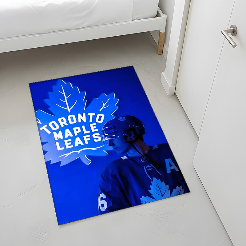 Toronto Maple Leafs (1) Tappeto Adatto Per Soggiorni Camere Da Letto Stanze Dei Computer Aree Da Pranzo E Posizionamento Sotto Tavoli E Sedie Anche Una Scelta Ideale