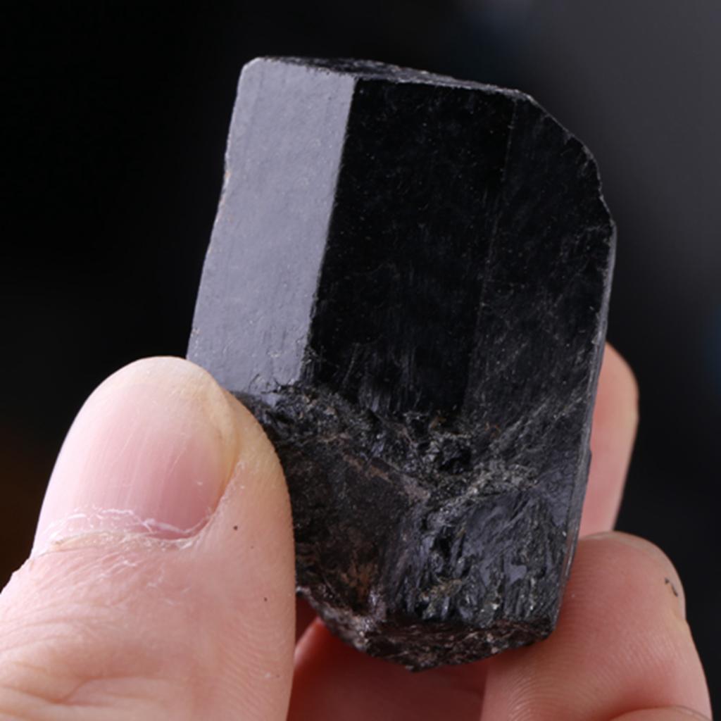 Black Tourmaline, 1 Piece Hling  S,   Stones for Tumbling, Fountain Stones, Decoration, Polishing, Wicca Reiki for Necklace, Bracelet,