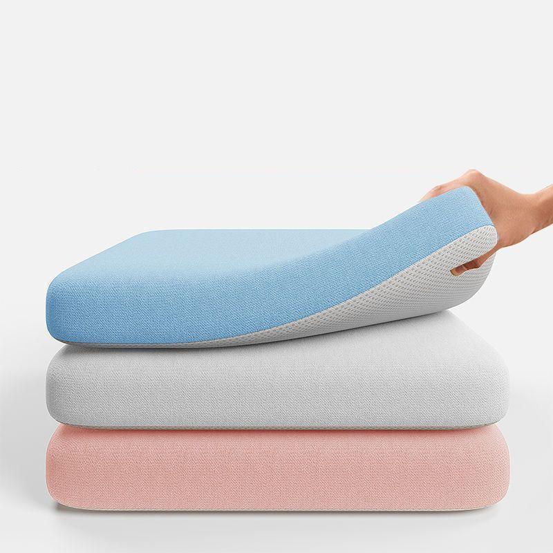Traagschuim Ijszijde Elastische Stof Zitkussen Zacht Bureaustoelkussen Autostoelkussen Voor Lang Zitten Lendensteun Pijnverlichting