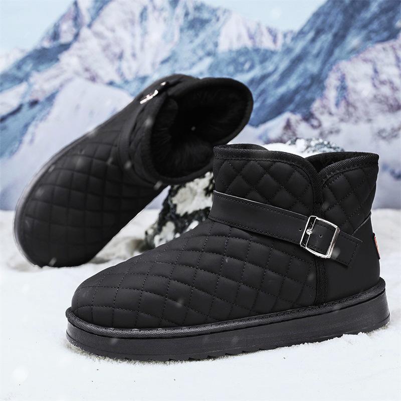 Übergröße Schneestiefel Herren- und Damenstiefel Winter neue Mode Baumwollschuhe gefüttert verdickt wasserdicht kurze Stiefel