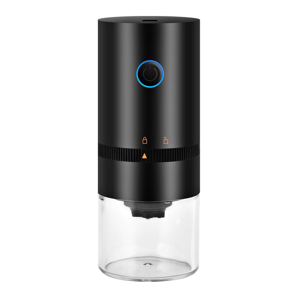 Přenosný elektrický mlýnek na kávu Mini Burr s nastavitelnou vyjímatelnou komorou pro hrubé jemné mletí