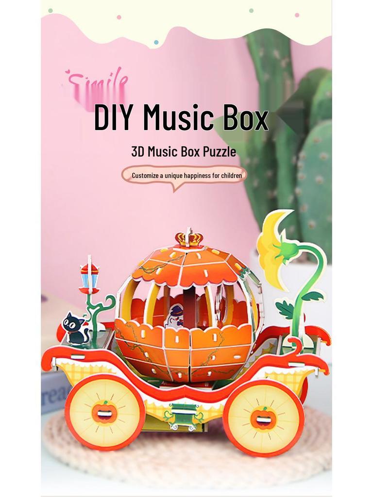 Every Plant and Tree Preschool 3D Puzzle DIY Music Box Educational Toy