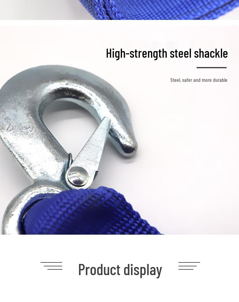 Sturdy Vehicle Tow & Rescue Rope for Emergency Use