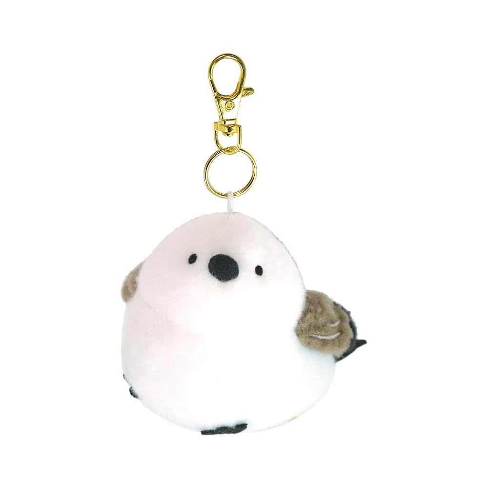 Sanlemon Powabiyori Shimaenaga Keychain 12.5x8x15cm Wool Fabric Bag Charm Cute Bird Accessory