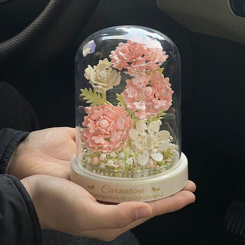 

Вечные цветы Конструктор - Совместимый с Lego Роза и Дерево сакуры Сделай сам Горшечное украшение, Игрушка для ручной сборки, Идеальный подарок для девочек