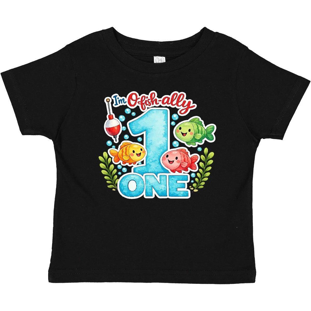 Inktastic O-fish-ally One 1st Birthday Baby T-Shirt First Under Sea Infant Tees 100