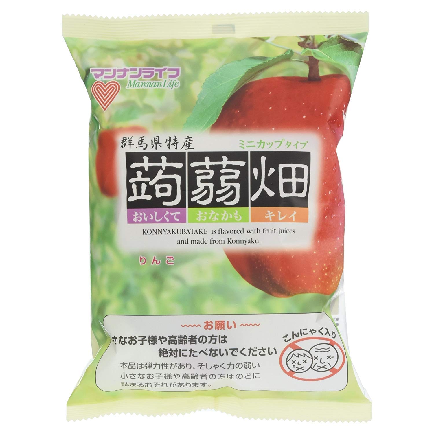 

Mannan Life Konnyaku Hatake Apple Flavor 12 Pieces