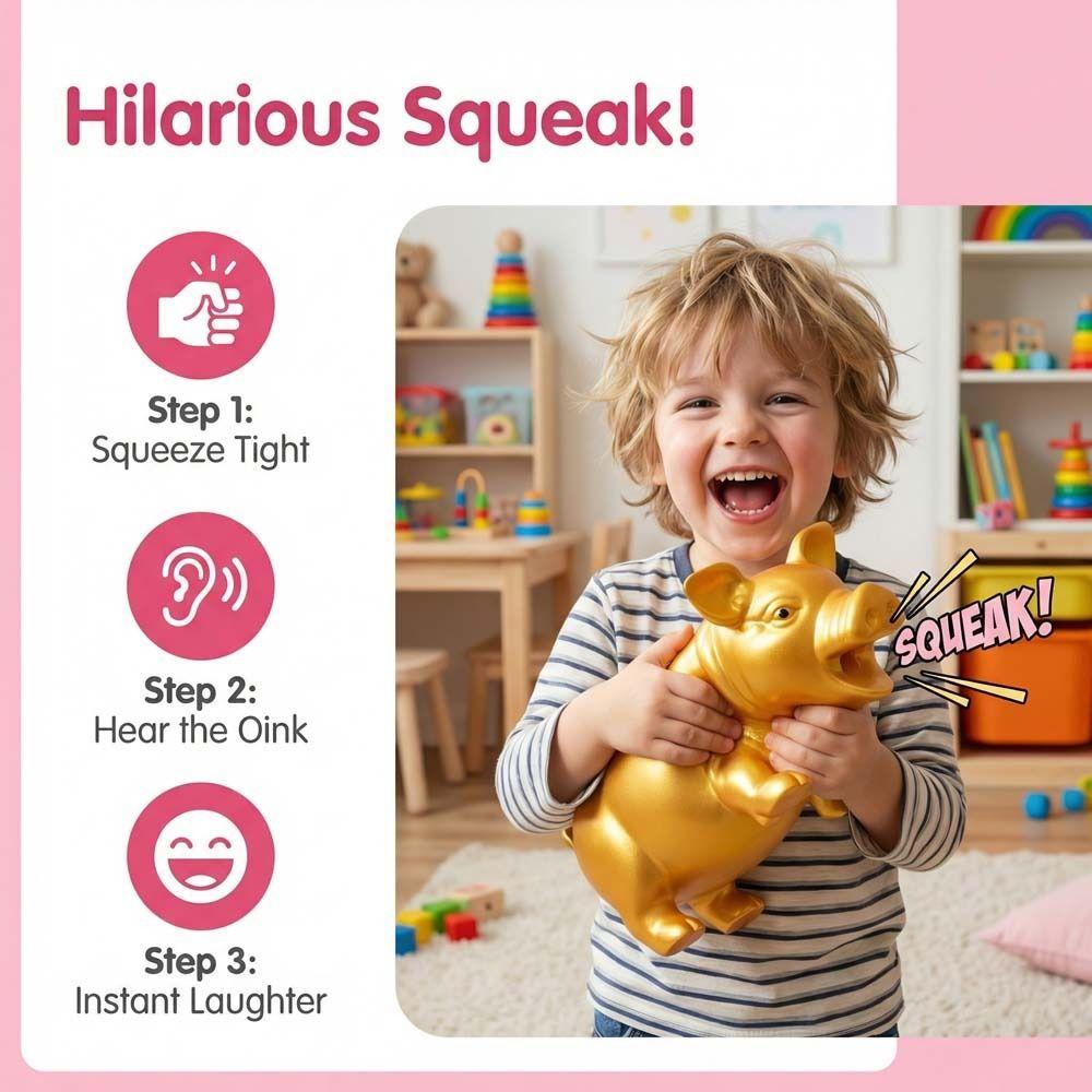 Big Fat Pig Pets Dog Toys Squeeze Function Squeak Vent Pig Fat Pig Squeeze Sound Toy Vent Tool