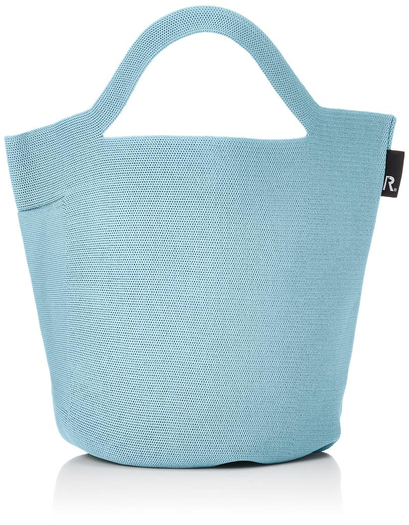 Recycled Yarn Knitted Basket Tote Bag Deli 0256 Saxophone [Rootote] Lightweight, Freestanding, Hat-shaped, Po-No Women's