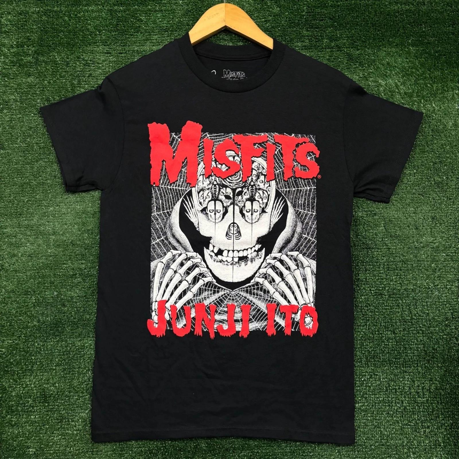 Хоррор-манга Дзюндзи Ито x Панк-рок-группа Misfits Футболка Размер Маленький 2XL