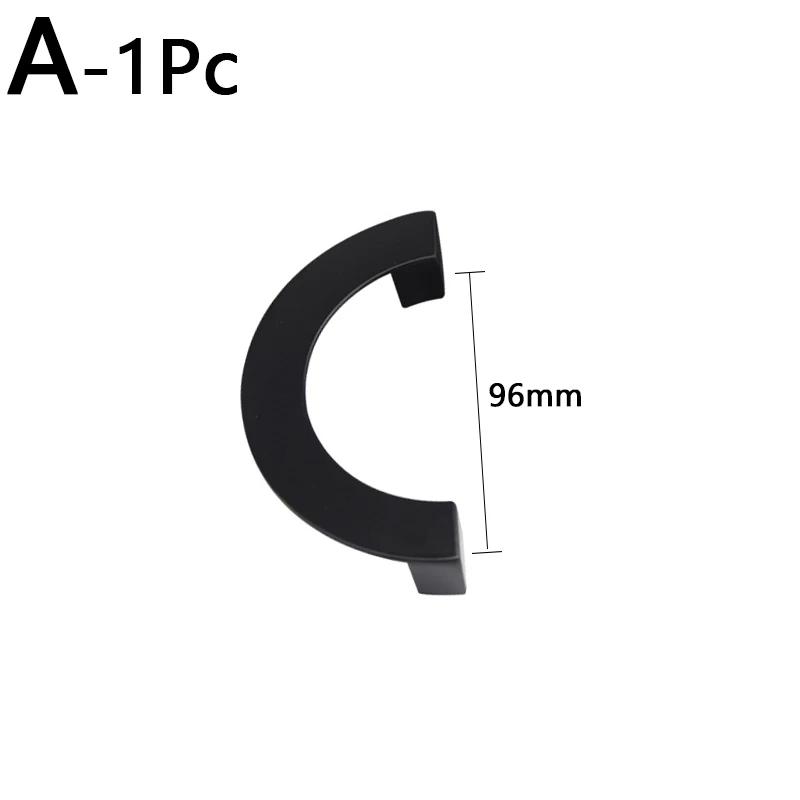 Европейская Современная Минималистичная Полукруглая Ручка из Цинкового Сплава для Шкафа, Ящика, Двери Обувницы, Мебельная Ручка
