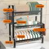Kitchen Countertop 3-Tier Dish Drying Rack