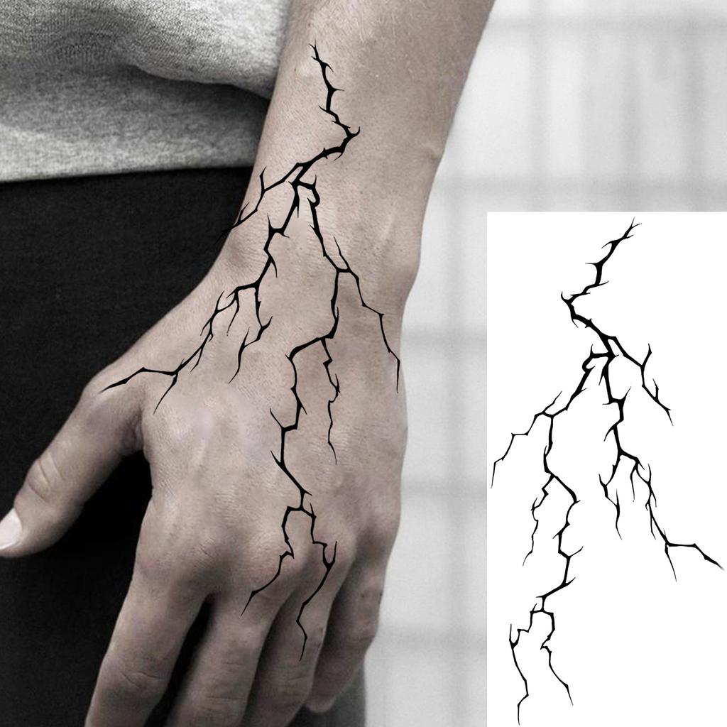 1 Foglio Tatuaggi Temporanei Vichingo Maori Drago Totem per Uomo Avambraccio Collo, Adesivi Tatuaggio Finti Temporanei Impermeabili Tatuaggi Realistici