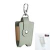 PU Leather Hand Sanitizer Holder with Metal Keychain Empty Refillable Bottle Perfect Small Gift for Friends