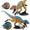 Simulation Jurassic Dinosaur Series Running Feathered Rex Model Toy Static Ornament Doll