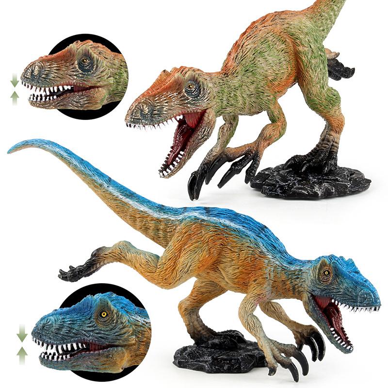 Simulation Jurassic Dinosaur Series Running Feathered Rex Model Toys Static Ornament Dolls Available