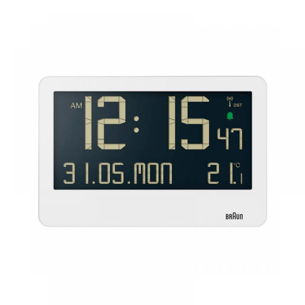 Braun Bc14w Digital Crescendo Alarm Weather Birou și ceas public de perete