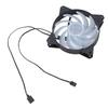 Quiet 120mm Infinitys Mirror LED PC Case Fan With AntiVibration Pad 4PIN PWM 800-1800RPM Coolers for Enhanceds Cooling