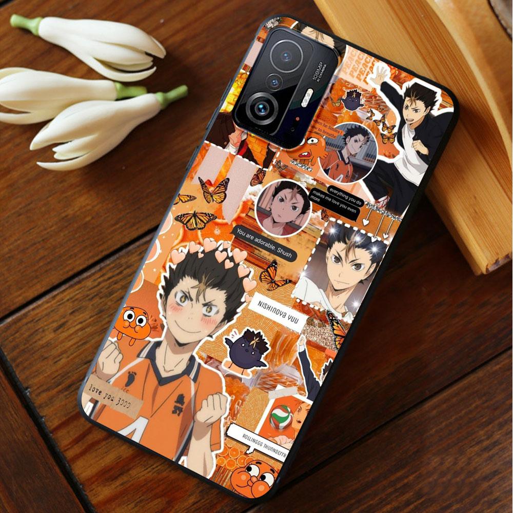 Trend For Xiaomi POCO F3 MI 11 Lite M3 F4 GT 9T X3 NFC X4 10T 11T M4 Pro 5G Haikyuu Volleyball Anime Celular Funda