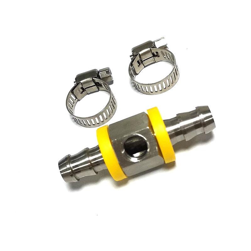 5PCS  3/8" Fuel Line Fuel Pressure Gauge Sensor T-Fitting Adapter NPT Sensor Port Auto Accessories Replacement Tools