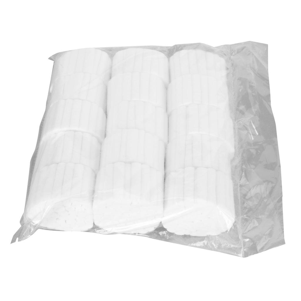 1000 pièces de rouleaux de coton dentaire Taille appropriée Très absorbants Forme Garde-saignements de nez avec pinces pour la famille Hôpital Nez