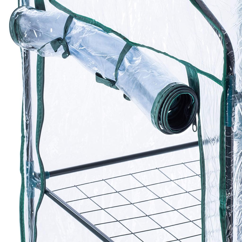 KADAX 4-level Garden Greenhouse 170x68cm Dark Green