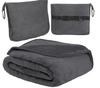 Travel Blanket and Pillow for the Plane 2 In 1 Travel Pillow-blanket 180x100cm Gray