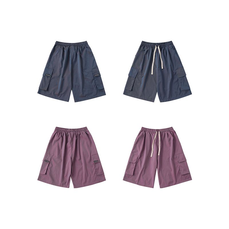 Wassup Heods Trendy Brand Large Pocket Cargo Shorts Men's Summer American Style Loose Sports Straight-Leg Five-Point Casual Pants