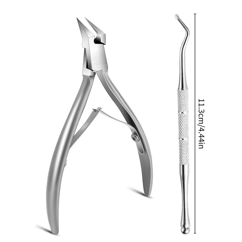 Nouveau coupe-ongles d'orteil pour ongles incarnés ou épais Tondeuse Pince à ongles d'orteil professionnelle pour podologue en acier inoxydable