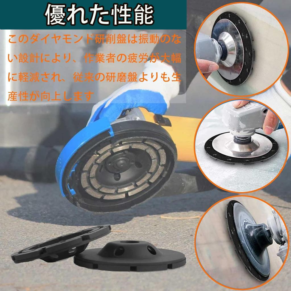 GOOMAND Diamond Blade, 125mm, for Concrete Grinder Machines, Cup Sander, Double Grinding Surface, for Medium Finishing