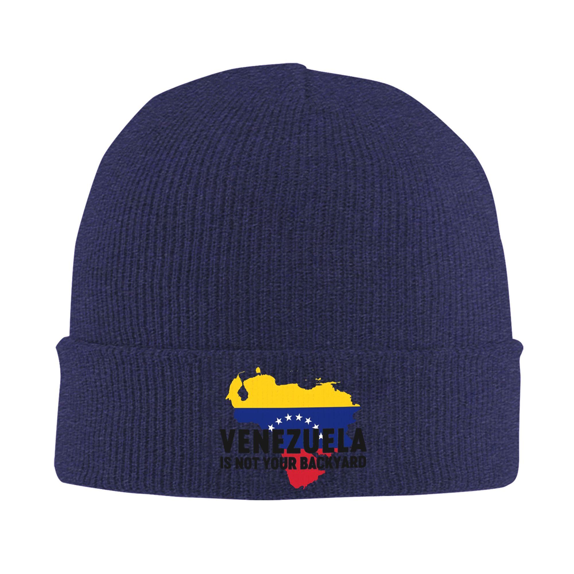 

Venezuela Bonnet Hats Beanie Hats Spring Custom Skullies Beanies Street Y2K Unisex WomenHippie Thermal Elastic Cap One Size