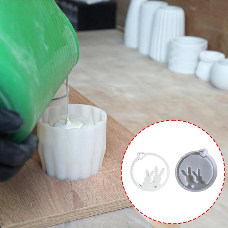 Silikonformen zum Basteln von Osterkränzen, Hasen, Hängeanhängern, Ornamentformen für DIY-Enthusiasten und Heimdekorationen