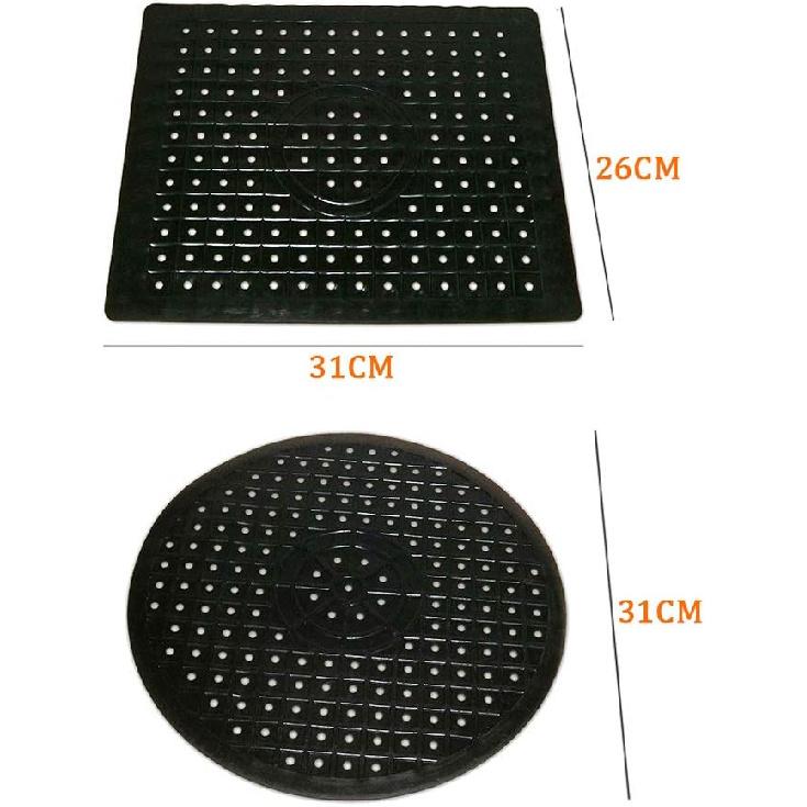 Kitchen Sink Protector Mat - Soft Rubber Dish Drying Mat/Grid, Quick Draining Drain Pad, Anti Slip Cushions for Sinks, Stemware, Wine Glasses, Mugs,