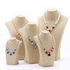 Necklace Pendant Display Bust Mannequin Stand Holder Rack, Linen 235*390mm