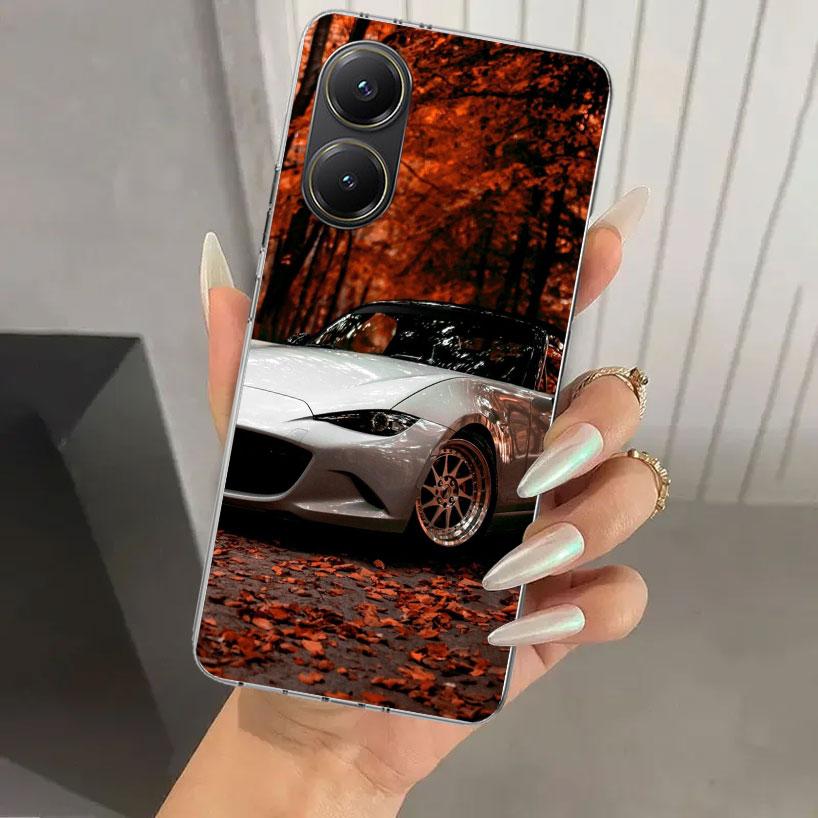 

JDM Car MX5 Cute Phone Case for Xiaomi Poco X5 X6 X7 Pro F7 Ultra M7 Redmi 15 15C 13 13C 12 12C 10 10A 10C 9 9A 9C 9T Shell Poco Xiaomi Poco F7 Ultra