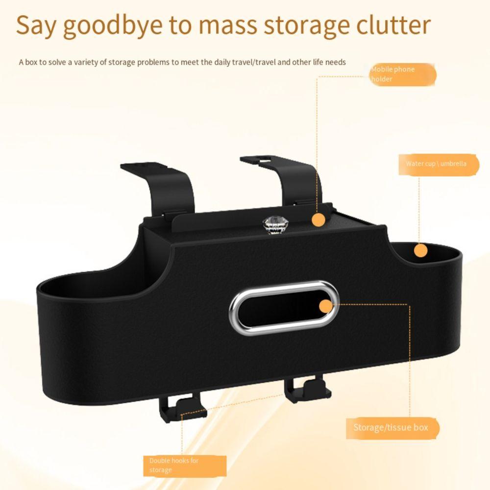 Water-proof Car Drink Cup Holder Phone Stand Holder Car Rear Seat Organizer  Umbrella