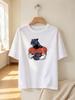 Unisex T Shirt Cool Panther Rugby Print Casual Daily Soft Comfortable Fashion Top
