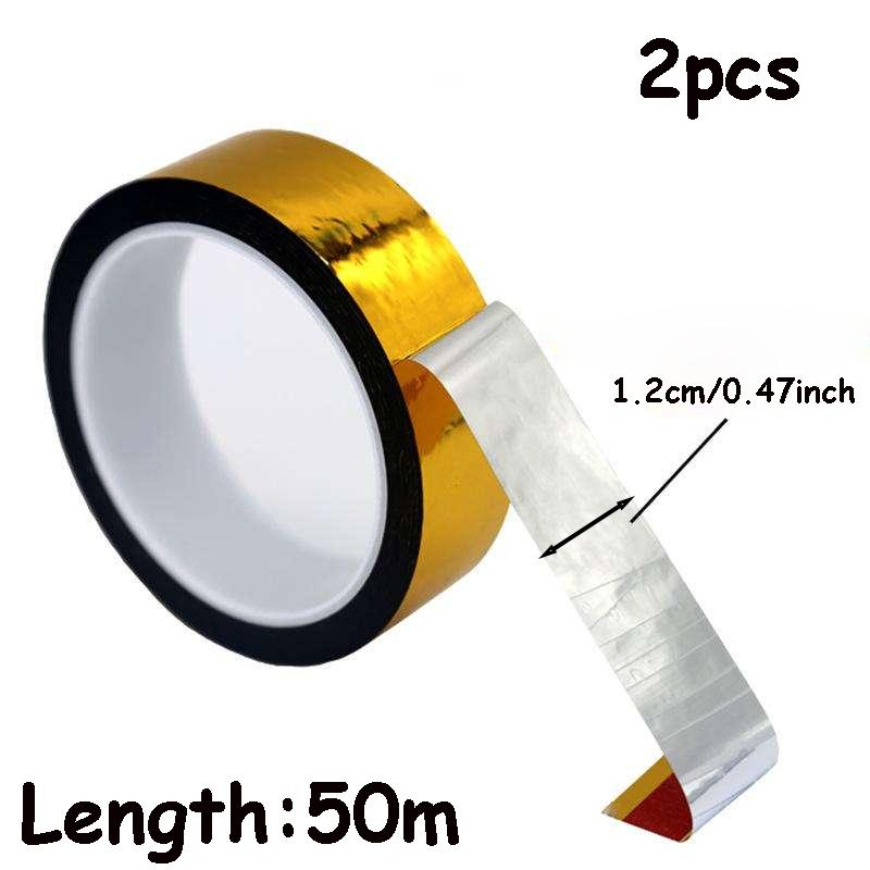 Metallic Silver Mirror Tape - Self-Adhesive Decorative Tape for DIY Crafts Wall Decor TV Frames & Gift Wrapping Decorative Tape
