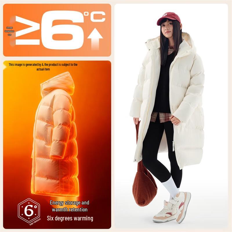 ANTA Women s Water-Repellent Hooded Puffer Jacket 180/2XL