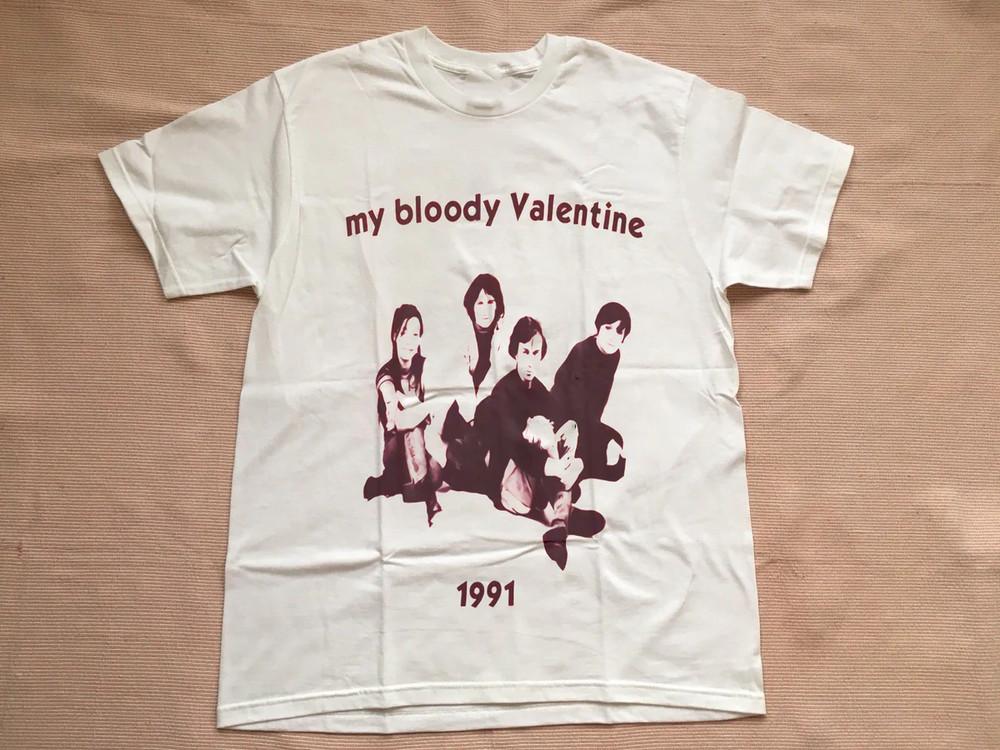 

Вінтажна футболка My Bloody Valentine 1991 Біла унісекс усі розміри Футболка C125 Унісекс футболка L