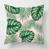 Nordic Fall Home Decor Autumn Throw Pillow Case Sofa Cushion Cover Modern Leaf Plant Green