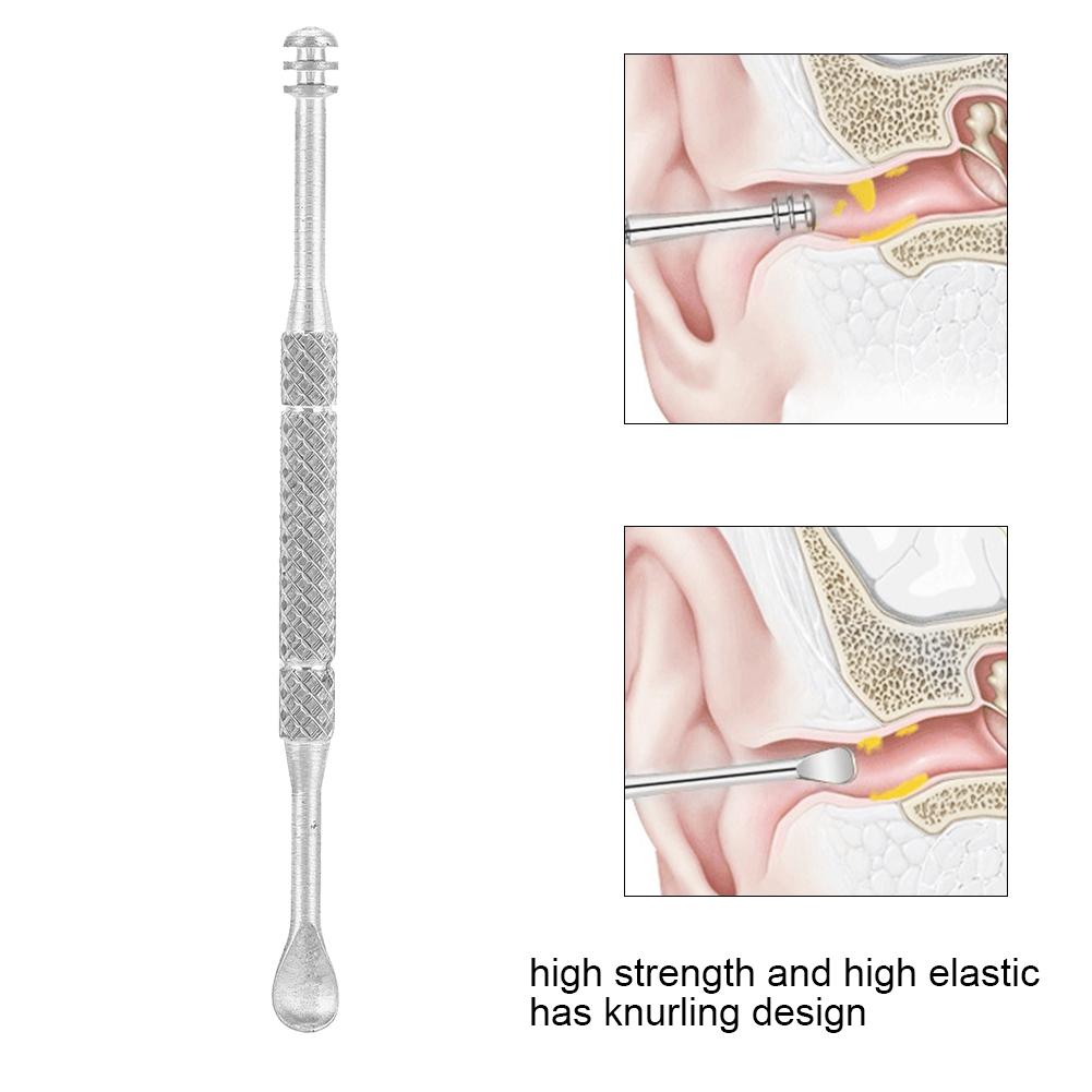 Mini Portable Titanium Spiral Ear Pick Scoop Cleaner Tool Earpick Accessory