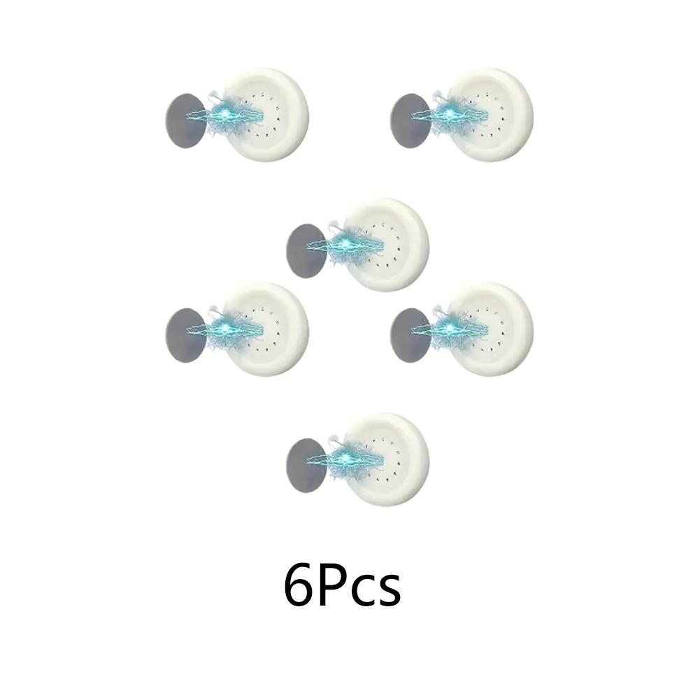 3/6pcs No Drill Magnetic Remote Holder - Wall Mount for TV/AC/DVD Remotes White Space-Saving Design Cup Holders 5