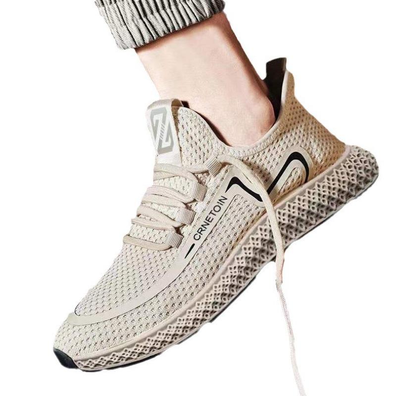 Scarpe sportive da uomo, scarpe casual in pelle traspiranti con suola morbida, scarpe da corsa versatili, scarpe da uomo singole