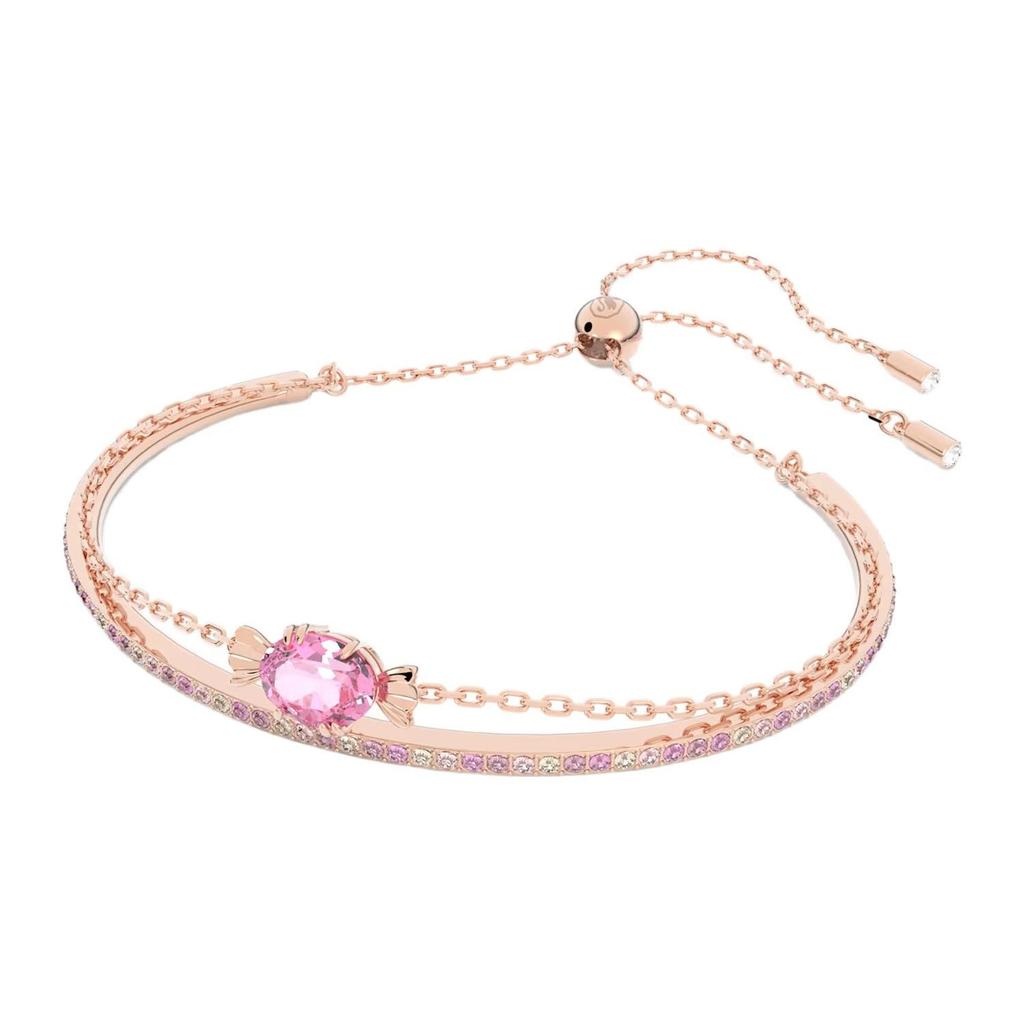 Swarovski Gema Candy Pink Rose Gold Tone Crystal Bracelet Women bracelet 5630874